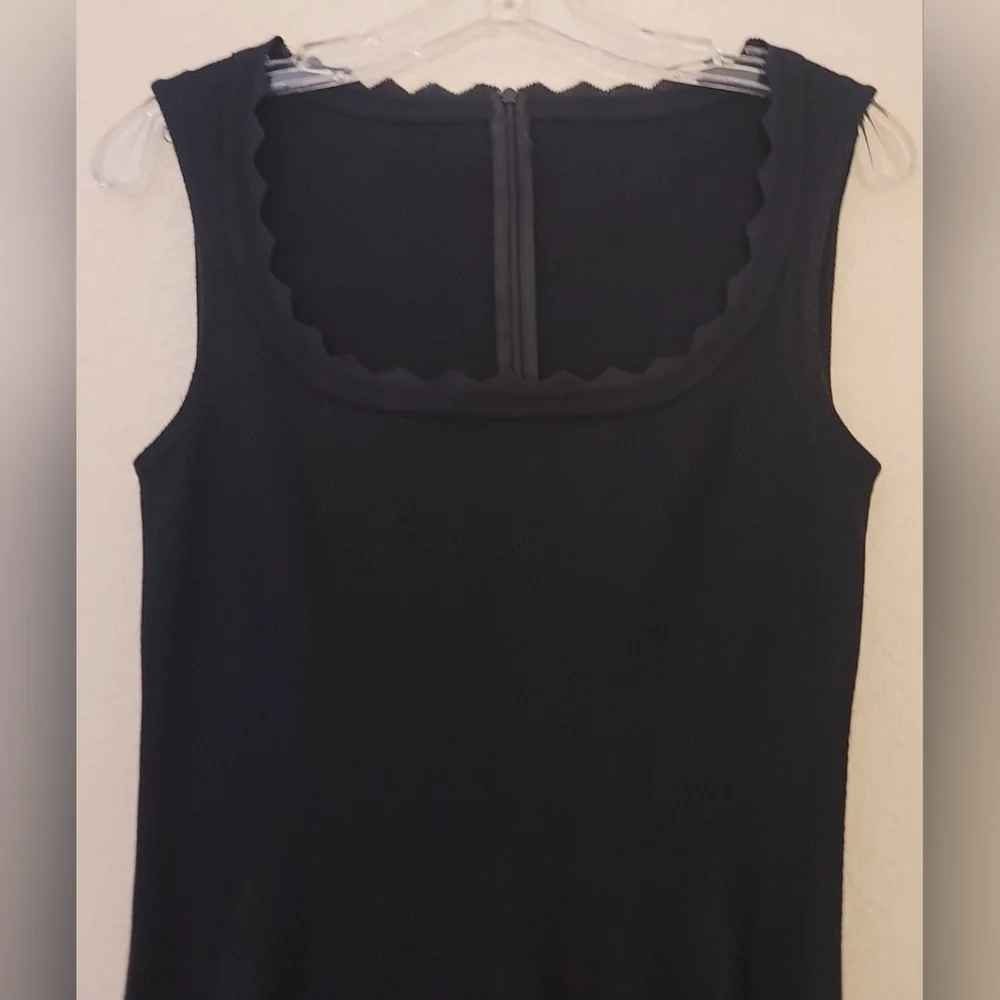 Alaia Black Scalloped Jaquard Fit And Flare Skater Dress Womens Size 42/US S - Picture 3 of 16